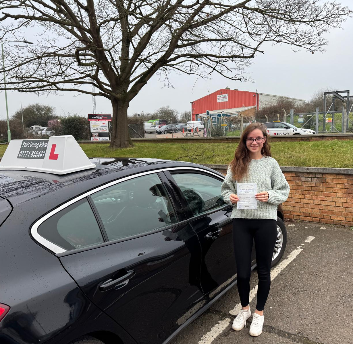 Paul's Driving School - student 2 pased